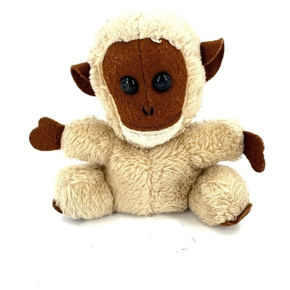 Vintage Dakin 1976 Monkey Plush Stuffed Animal Tan Brown Long Tail Ape Gorilla - Picture 7 of 7